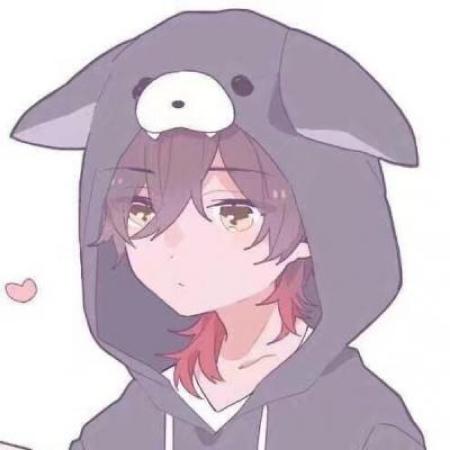 萌萌的外套男生女生情侣头像一对