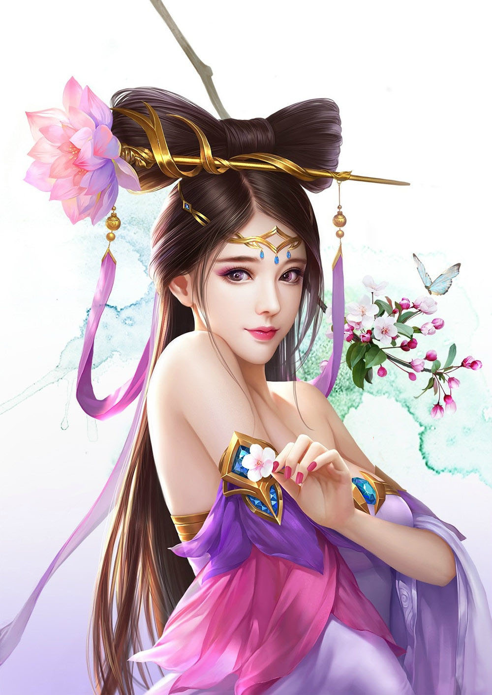 精美小姐姐图片，你们猜猜她是谁？