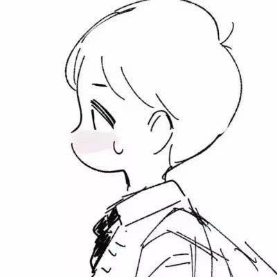 纯素描情侣头像一对