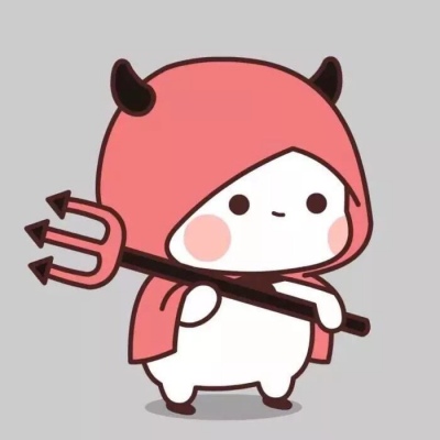 情侣头像小人拿叉子和拿镰刀，情侣头像一对