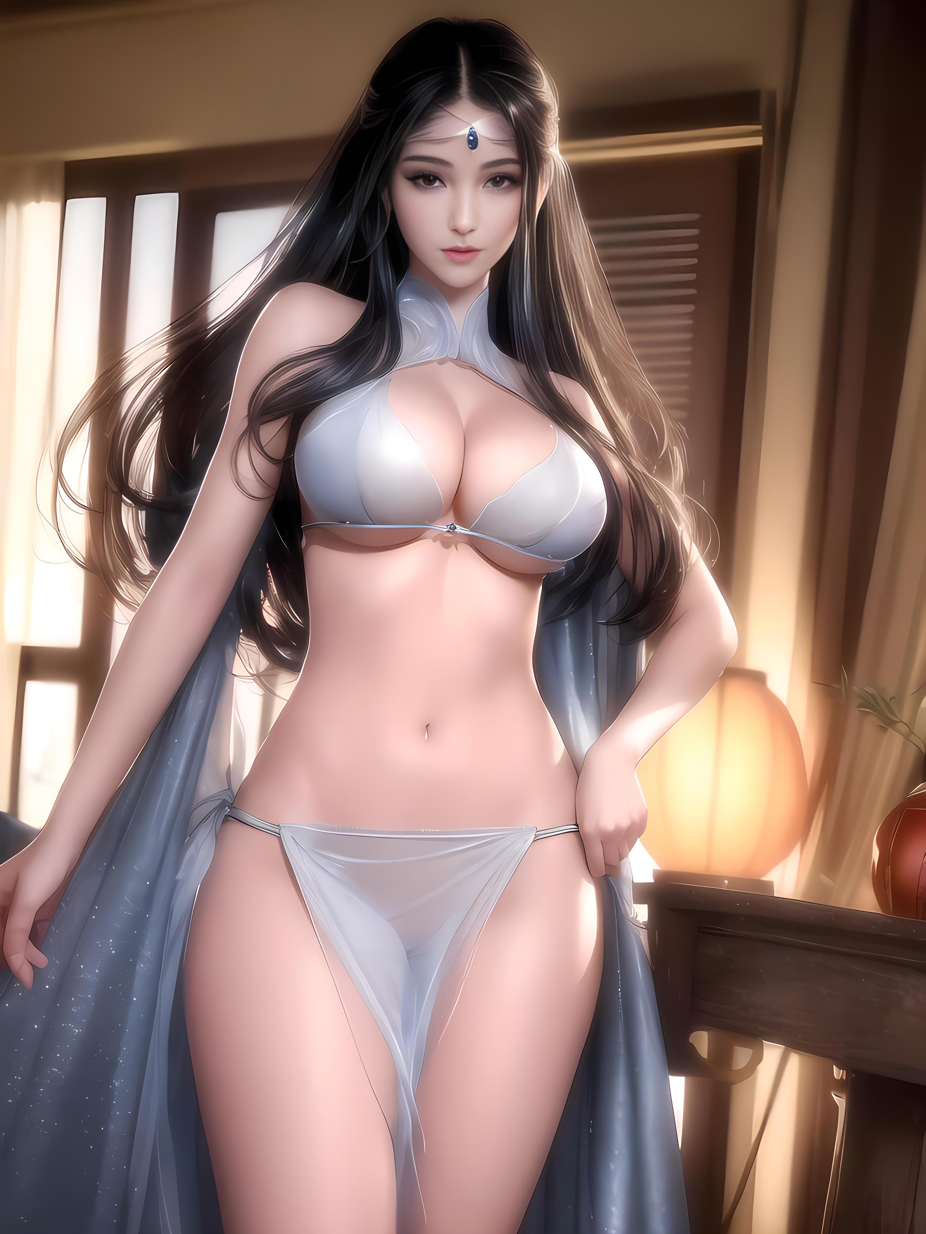 CG插画图集1-79p，都是性感大长腿的美女小姐姐人物