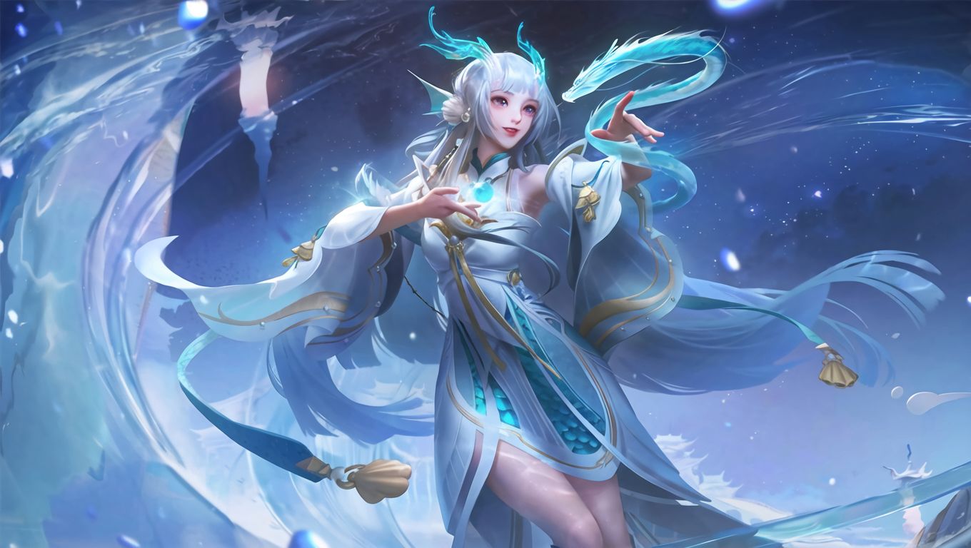 王者荣耀 西施 游龙清影 泳衣美图素材