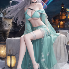 【AI绘图】美女换装
