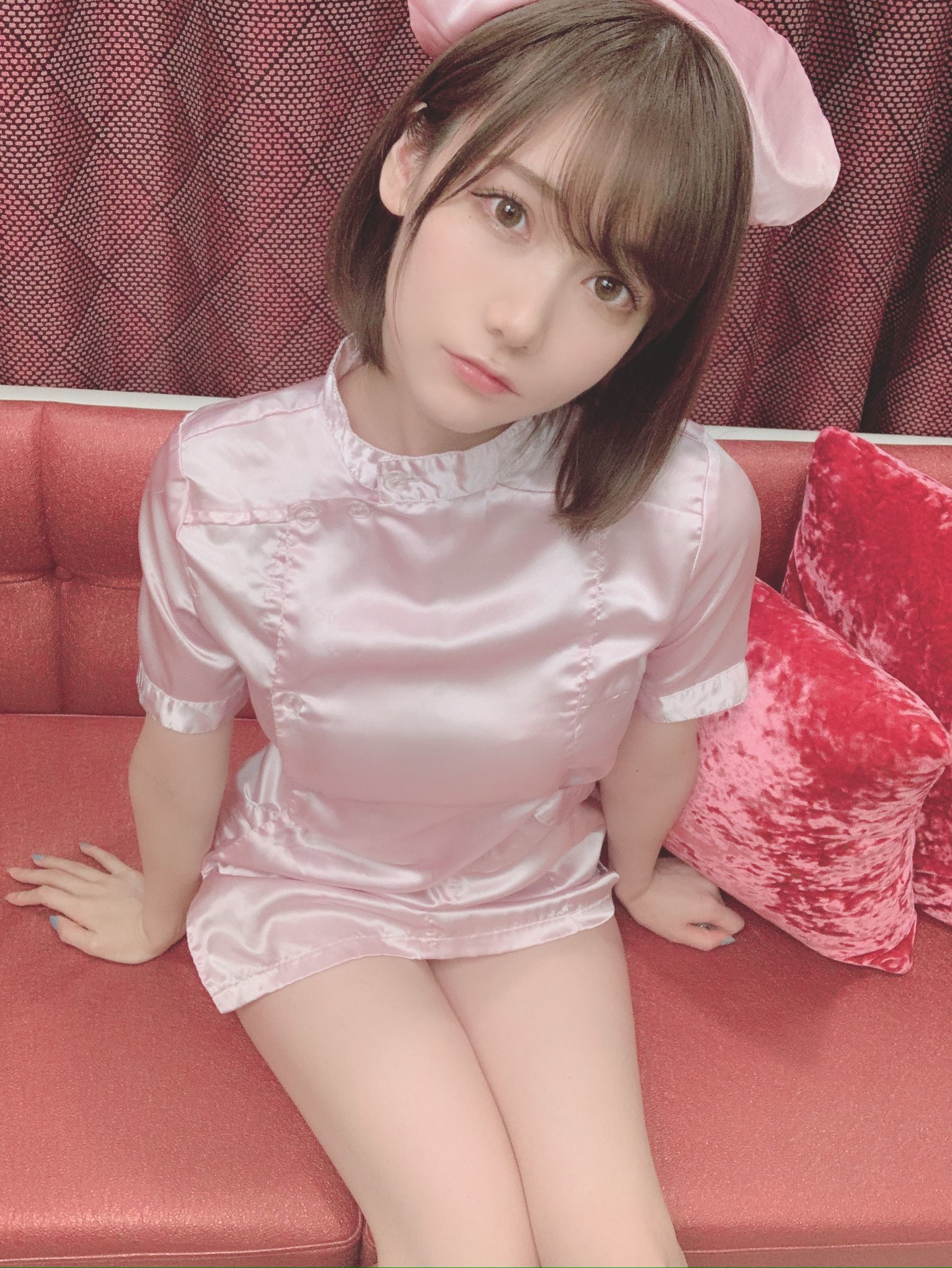 日本甜美COSERけんけん[fantia]  ショート丈スウェット×スポブラ（第十期）甜美护士