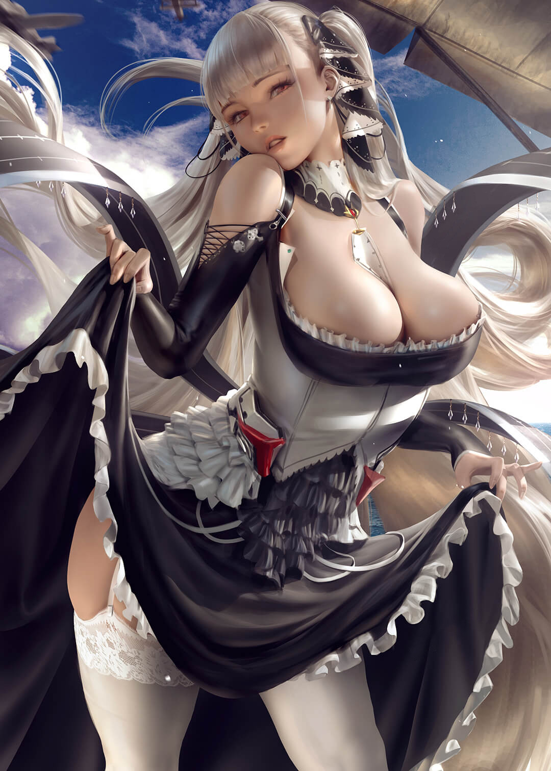 穿女仆装的小姐姐美图！女仆装美女手机竖屏壁纸