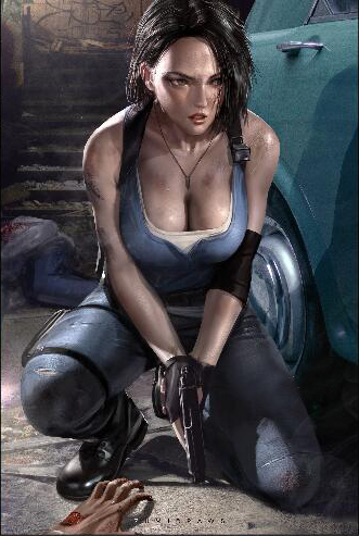 战争游戏女角色美图，游戏人物去除衣服